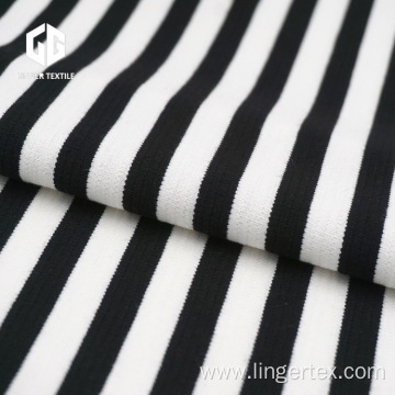Striped Yarn Dyed Ottoman Fabric For T-shirt